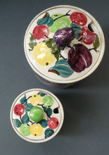Load image into Gallery viewer, SCOTTISH POTTERY. 1930s BOUGH Pottery. TWO Lidded Jam Pots. Two Different Patterns
