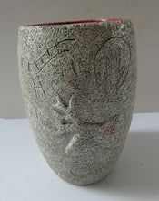 Load image into Gallery viewer, 1950s European Art Pottery Vase with Cave Art Design Francis Triay
