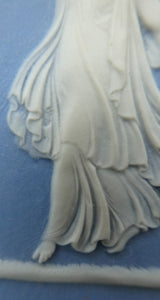 Antique VICTORIAN Wedgwood Framed Jasper Plaque Showing a Frieze of the Five Dancing Maidens (The Borghese Dancers)