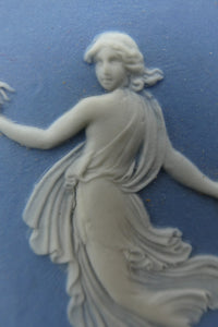 Antique VICTORIAN Wedgwood Framed Jasper Plaque Showing a Frieze of the Five Dancing Maidens (The Borghese Dancers)
