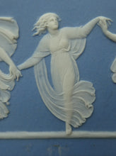 Load image into Gallery viewer, Antique VICTORIAN Wedgwood Framed Jasper Plaque Showing a Frieze of the Five Dancing Maidens (The Borghese Dancers)
