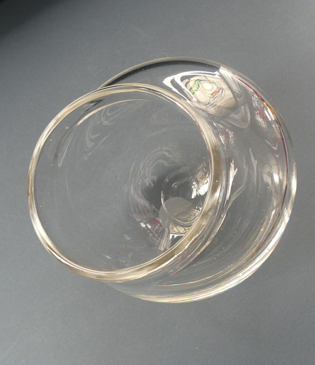 Vintage SCOTTISH STUDIO GLASS Sculptural Bowl by John Lawrie (Juniper Green Studio & Edinburgh College of Art)
