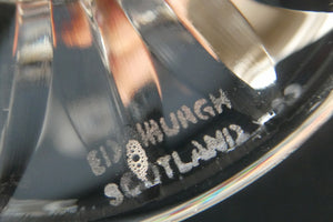 Vintage SET of SIX Edinburgh Crystal Goblets. LOMOND PATTERN (Square Bowl). 5 1/2 inches