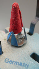 Load image into Gallery viewer, Vintage German Erzgebirge Wooden Handmade Incense Smoker: Strange Cartoon Woodsman with Christmas Tree
