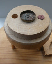Load image into Gallery viewer, LARGE Vintage German Erzgebirge Wooden Handmade Incense Smoker: WOOD CARVER OR TOYMAKER. 11 1/2 Inches
