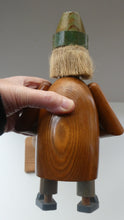 Load image into Gallery viewer, LARGE Vintage German Erzgebirge Wooden Handmade Incense Smoker: WOOD CARVER OR TOYMAKER. 11 1/2 Inches
