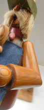 Load image into Gallery viewer, LARGE Vintage German Erzgebirge Wooden Handmade Incense Smoker: WOOD CARVER OR TOYMAKER. 11 1/2 Inches
