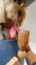 Load image into Gallery viewer, LARGE Vintage German Erzgebirge Wooden Handmade Incense Smoker: WOOD CARVER OR TOYMAKER. 11 1/2 Inches
