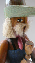 Load image into Gallery viewer, LARGE Vintage German Erzgebirge Wooden Handmade Incense Smoker: WOOD CARVER OR TOYMAKER. 11 1/2 Inches
