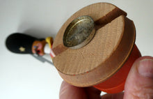 Load image into Gallery viewer, Vintage German Erzgebirge Wooden Handmade Incense Smoker: GUARDSMAN or SOLDIER
