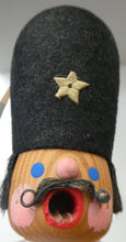 Load image into Gallery viewer, Vintage German Erzgebirge Wooden Handmade Incense Smoker: GUARDSMAN or SOLDIER
