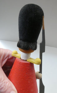 Vintage German Erzgebirge Wooden Handmade Incense Smoker: GUARDSMAN or SOLDIER