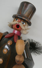 Load image into Gallery viewer, BOXED. Vintage GDR German Erzgebirge Wooden Handmade Incense Smoker. CHIMNEY SWEEP
