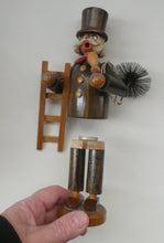 Load image into Gallery viewer, BOXED. Vintage GDR German Erzgebirge Wooden Handmade Incense Smoker. CHIMNEY SWEEP
