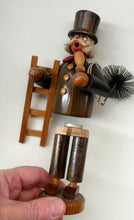 Load image into Gallery viewer, BOXED. Vintage GDR German Erzgebirge Wooden Handmade Incense Smoker. CHIMNEY SWEEP
