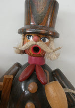 Load image into Gallery viewer, BOXED. Vintage GDR German Erzgebirge Wooden Handmade Incense Smoker. CHIMNEY SWEEP
