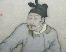 Load image into Gallery viewer, 1930s Hand Coloured Etching by Elyse Lord. Chinese Warriors on Horseback
