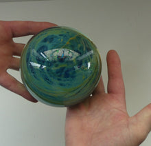 Load image into Gallery viewer, MASSIVE 1970s Mdina Glass Paperweight. XL Vintage Sea and Sand MAGNUM SIZE Weight
