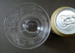 19th Century Engraved Tea Caddy Mixing Bowl Decorated with Neo-Classical Design
