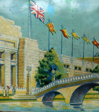 Load image into Gallery viewer, British Empire Exhibition Toffee Tin 1924; with an Image of the Palace of Industry
