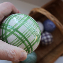 Load image into Gallery viewer, Fine Set of SIX Scottish Victorian Ceramic Carpet Bowls Plus the Elusive WHITE JACK
