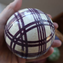 Load image into Gallery viewer, Fine Set of SIX Scottish Victorian Ceramic Carpet Bowls Plus the Elusive WHITE JACK
