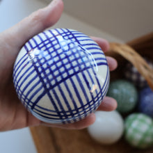 Load image into Gallery viewer, Fine Set of SIX Scottish Victorian Ceramic Carpet Bowls Plus the Elusive WHITE JACK
