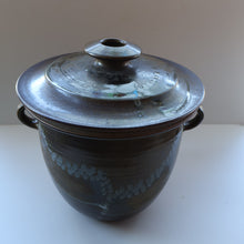Load image into Gallery viewer, STUDIO POTTERY. Monumental Lidded Pot with Twin Handles by David Lloyd Jones (1928-1994). Height 14 3/4 inches
