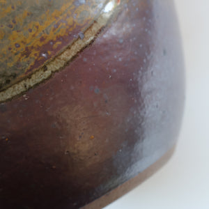 STUDIO POTTERY. Monumental Lidded Pot with Twin Handles by David Lloyd Jones (1928-1994). Height 14 3/4 inches