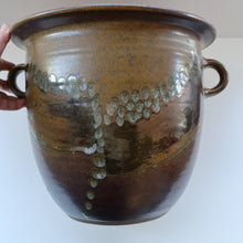 Load image into Gallery viewer, STUDIO POTTERY. Monumental Lidded Pot with Twin Handles by David Lloyd Jones (1928-1994). Height 14 3/4 inches
