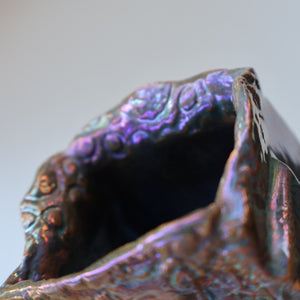 Rare 1970s POLISH Studio Pottery Square Face Pot (Twarze Wason) by Janina Karczeska KONIECZNA (b. 1934)