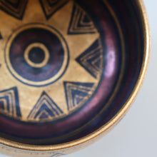 Load image into Gallery viewer, Cornish Studio Pottery. Small Black and Gold Lustre PORCELAIN Footed Bowl by Mary Rich (1940 - 2022)
