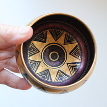 Load image into Gallery viewer, Cornish Studio Pottery. Small Black and Gold Lustre PORCELAIN Footed Bowl by Mary Rich (1940 - 2022)

