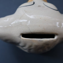 Load image into Gallery viewer, Rare Antique 19th Century Staffordshire Bank or Money Box in the Form of a Fireside Spaniel&#39;s Head

