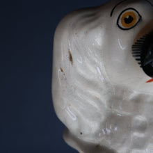 Load image into Gallery viewer, Rare Antique 19th Century Staffordshire Bank or Money Box in the Form of a Fireside Spaniel&#39;s Head
