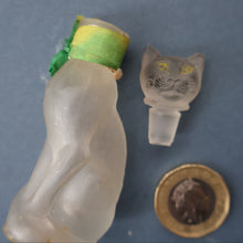 Load image into Gallery viewer, Delightful 1920s CUSSONS Miniature Cat Perfume Bottle or Flacon. 3 inches in height
