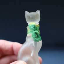 Load image into Gallery viewer, Delightful 1920s CUSSONS Miniature Cat Perfume Bottle or Flacon. 3 inches in height
