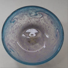 Load image into Gallery viewer, D/ Fabulous Little X ZA Shape Antique Scottish Monart Glass Bowl. With Original Paper Label on the Base

