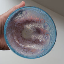 Load image into Gallery viewer, A/ Fabulous Little X ZA Shape Antique Scottish Monart Glass Bowl. With Original Paper Label on the Base
