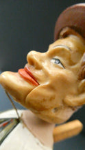 Load image into Gallery viewer, PAIR of Vintage Mid-Century Italiam ANRI Articulated Wooden Bottle Stoppers.
