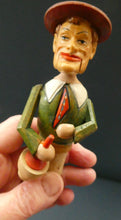 Load image into Gallery viewer, PAIR of Vintage Mid-Century Italiam ANRI Articulated Wooden Bottle Stoppers.
