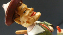 Load image into Gallery viewer, PAIR of Vintage Mid-Century Italiam ANRI Articulated Wooden Bottle Stoppers.
