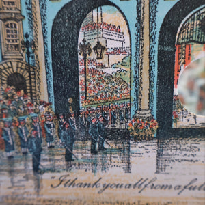 Collectable 1970s TELESCOPIC VIEW of "Her Majesty's Coronation Procession". Silver Jubilee Souvenir