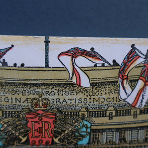 Collectable 1970s TELESCOPIC VIEW of "Her Majesty's Coronation Procession". Silver Jubilee Souvenir