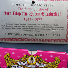 Load image into Gallery viewer, Collectable 1970s TELESCOPIC VIEW of &quot;Her Majesty&#39;s Coronation Procession&quot;. Silver Jubilee Souvenir
