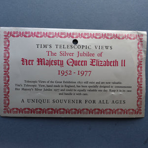 Collectable 1970s TELESCOPIC VIEW of "Her Majesty's Coronation Procession". Silver Jubilee Souvenir