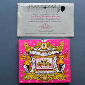 Collectable 1970s TELESCOPIC VIEW of "Her Majesty's Coronation Procession". Silver Jubilee Souvenir