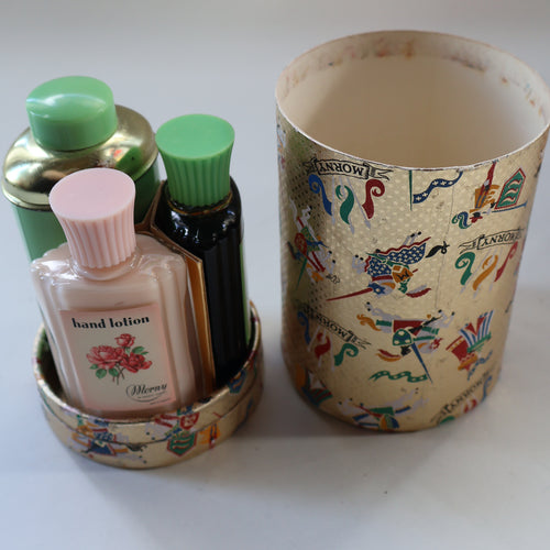COSMETICS INTEREST. Vintage 1930s MORNY French Fern Gift Set. In original presentation box