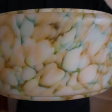 Load image into Gallery viewer, 1940s Glass Hanging Goldfish Bowl or Flycatcher Lampshade. Mottled Marble Effect
