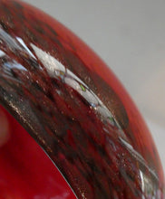 Load image into Gallery viewer, Genuine 1930s Red Aventurine Scottish Monart Glass Pin Dish
